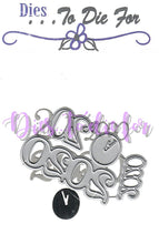 Load image into Gallery viewer, Dies ... to die for metal cutting die - 2020 year set with clock