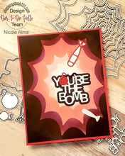 Load image into Gallery viewer, Dies ... to die for metal cutting die - Explosion nesting mat / background set