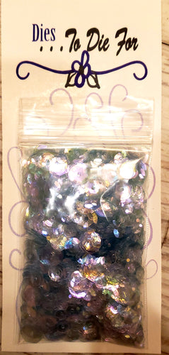 Dies ... to die for metal Sequins - Clear