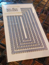 Load image into Gallery viewer, Gina Marie Metal cutting die -  mini Slimline pleated lace die set