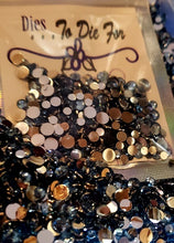 Load image into Gallery viewer, Dies ... to die for metal Gemstones - Mirror back Jewels Choose color