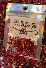 Load image into Gallery viewer, Dies ... to die for metal Gemstones - Mirror back Jewels Choose color