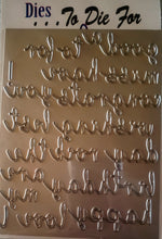 Load image into Gallery viewer, Dies ... to die for Designer die - Luisana Lowry Lu&#39;s Basic words