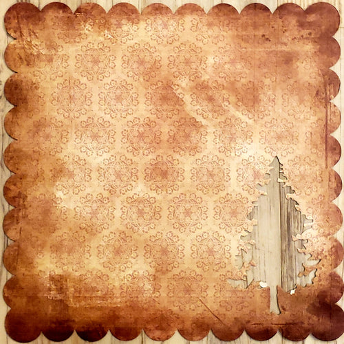 CREATIVE IMAGINATIONS- SINGLE Sided card stock paper 12 x 12 - under the tree die cut sheet - Christmas
