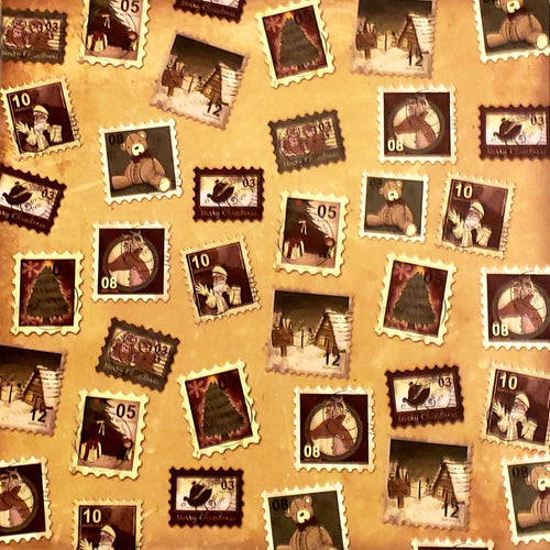 Karen foster single Sided cardstock paper 12 x 12  - Christmas stamps