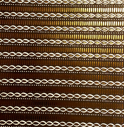 Karen foster single Sided cardstock paper 12 x 12  - Christmas gold foil streamers