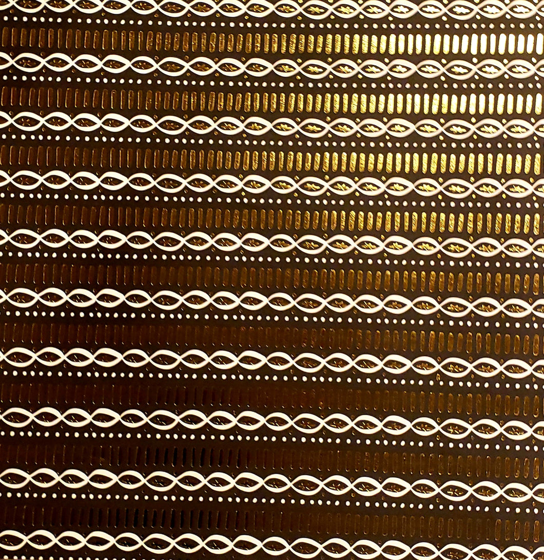 Karen foster single Sided cardstock paper 12 x 12  - Christmas gold foil streamers