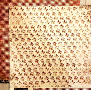 MY Minds Eye Double Sided card stock paper 12 x 12 - The merry days of Christmas- Gingerbread lane