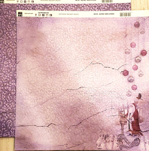 Fabscraps Double Sided card stock paper 12 x 12 - I believe - Christmas