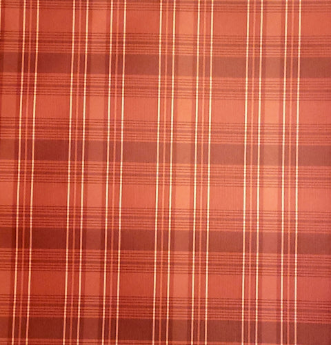 Karen foster single Sided cardstock paper 12 x 12 - red plaid - Christmas