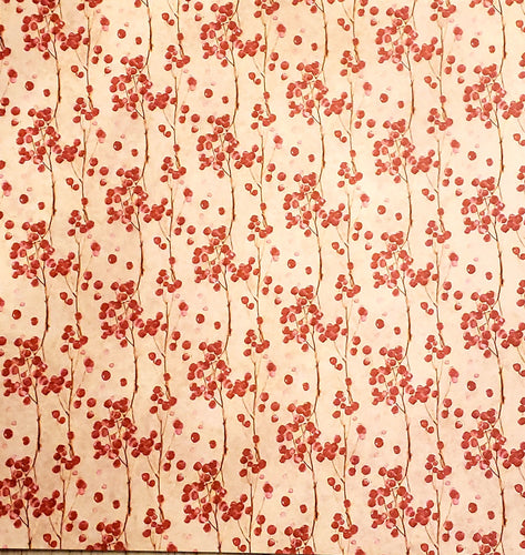 Karen foster single Sided cardstock paper 12 x 12 - berries - Christmas