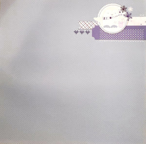 Karen Foster single Sided cardstock paper 12 x 12 - snowflake penguin