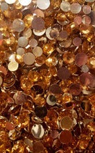 Load image into Gallery viewer, Dies ... to die for metal Gemstones - mirror back Jewels amber gold