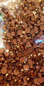 Dies ... to die for metal Gemstones - mirror back Jewels amber gold