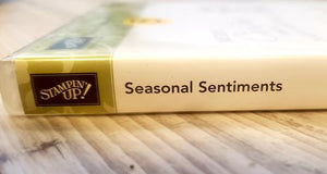 *Crafting for a cause - Stampin' up Seasonal Sentiments red cling stamp set of 4