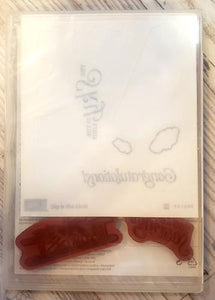 *Crafting for a cause - Stampin' up Sky is the limit rubber cling stamp - 8 piece
