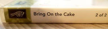 Load image into Gallery viewer, *Crafting for a cause - Stampin&#39; up Bring on the cake set 1 and 2 red rubber cling stamp - 13 piece
