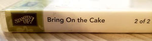 *Crafting for a cause - Stampin' up Bring on the cake set 1 and 2 red rubber cling stamp - 13 piece