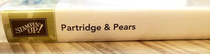 *Crafting for a cause - Stampin' up Partridge & Pear red rubber cling stamp - 4 piece