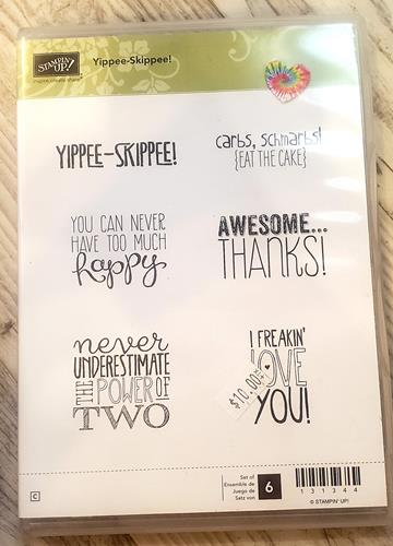 *Crafting for a cause - Stampin' up yippee-skippee 6 piec