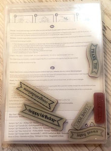 *Crafting for a cause - Stampin' up Itty Bitty Banners with die set