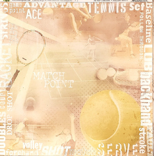 Flair Designs All star collection Forty Love single sided paper 12 x 12