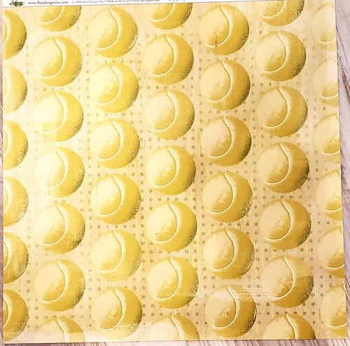 Flair Designs All star collection Tennis Anyone? single sided paper 12 x 12