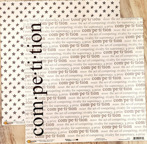 Scrappin' Sports and more - Defining the game - Competition double sided paper 12 x 12