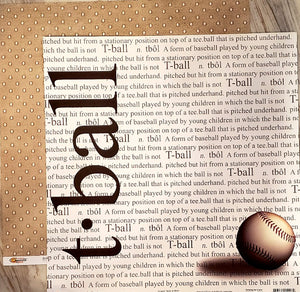 Scrappin' Sports and more - Defining the game - T-ball double sided paper 12 x 12