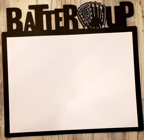 Creative Imaginations Baseball batter up laser cut single sided paper 12 x 12