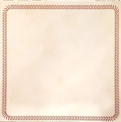 Creative Imaginations Baseball stitches single sided paper 12 x 12