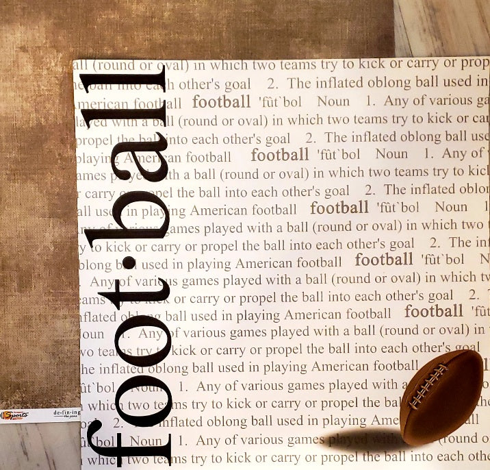 Scrappin' Sports and more - Defining the game - Football double sided paper 12 x 12