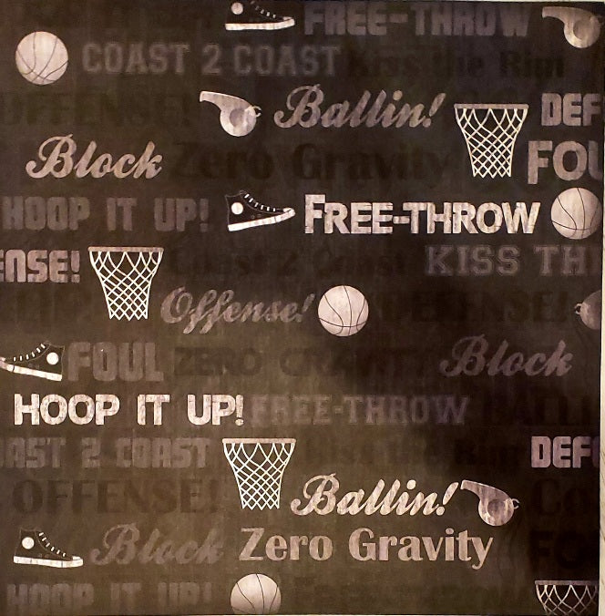 Karen Foster hoop it up collage single sided paper 12 x 12
