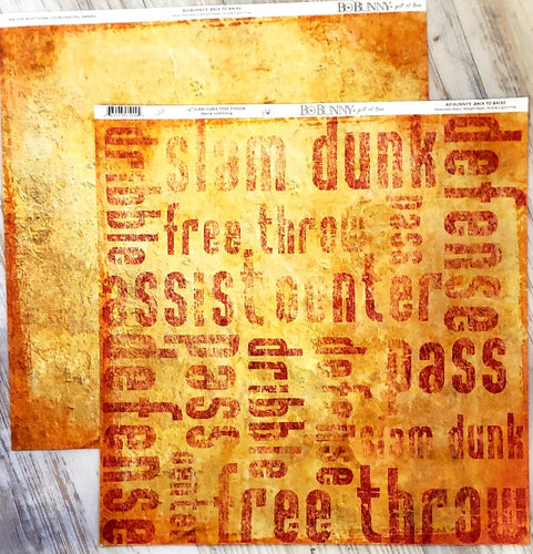 Bo Bunny - Slam dunk free throw double sided paper 12 x 12