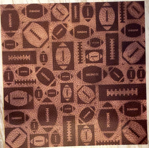 Karen Foster Pigskin football single sided paper 12 x 12