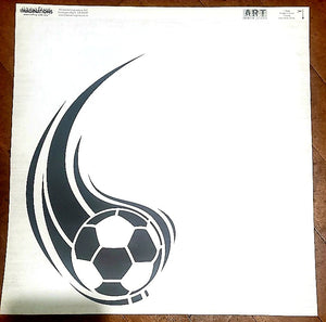 Creative Imaginations soccer embossed single sided paper 12 x 12