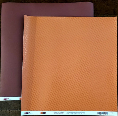 AC American Crafts - Junior - Defense basketball dots varnish double sided paper 12 x 12