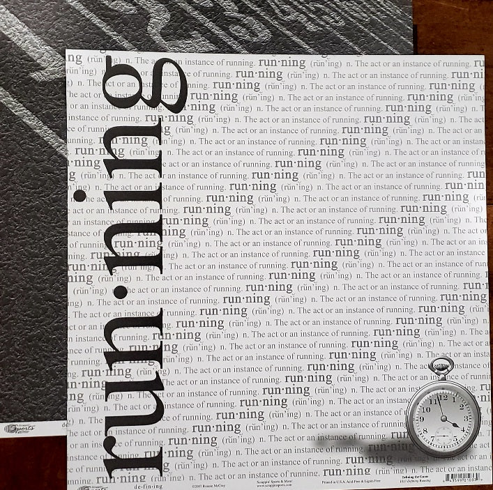 Scrappin' Sports and more - Defining the game - Running double sided paper 12 x 12