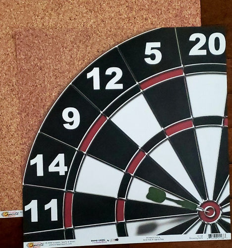 Scrappin' Sports and more - Young and active - Throwing Darts double sided paper 12 x 12
