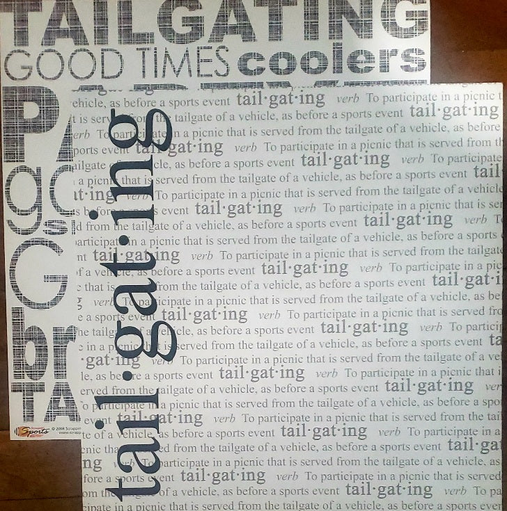 Scrappin' Sports and more - Defining the game - Tailgating double sided paper 12 x 12