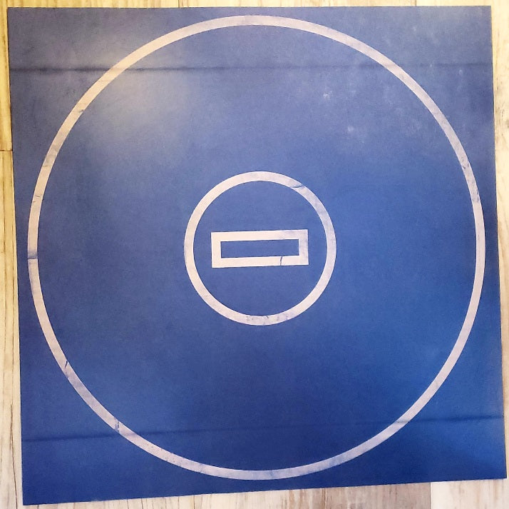 Karen Foster Blue wrestling mat single sided paper 12 x 12