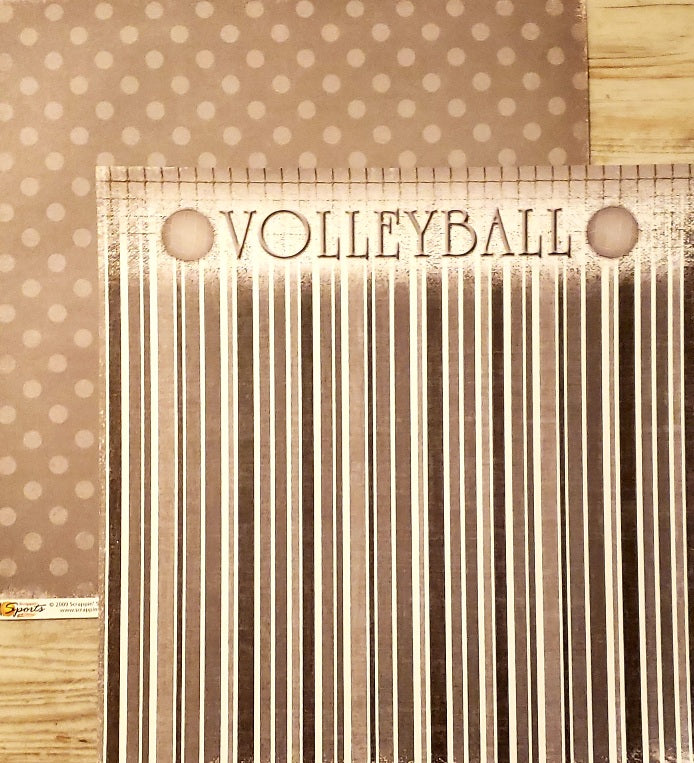 Scrappin' Sports and more - Game day - Volleyball double sided paper 12 x 12