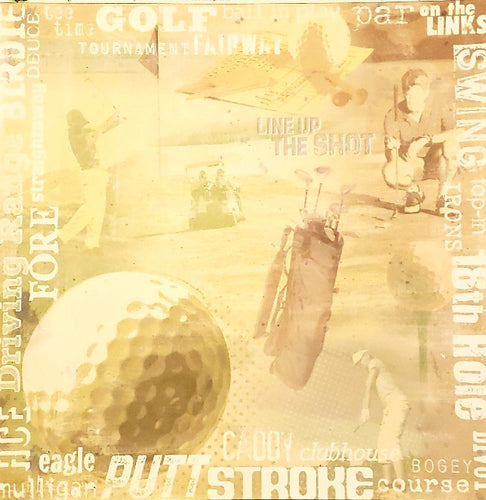 Flair Designs All star collection Tee off golf single sided paper 12 x 12