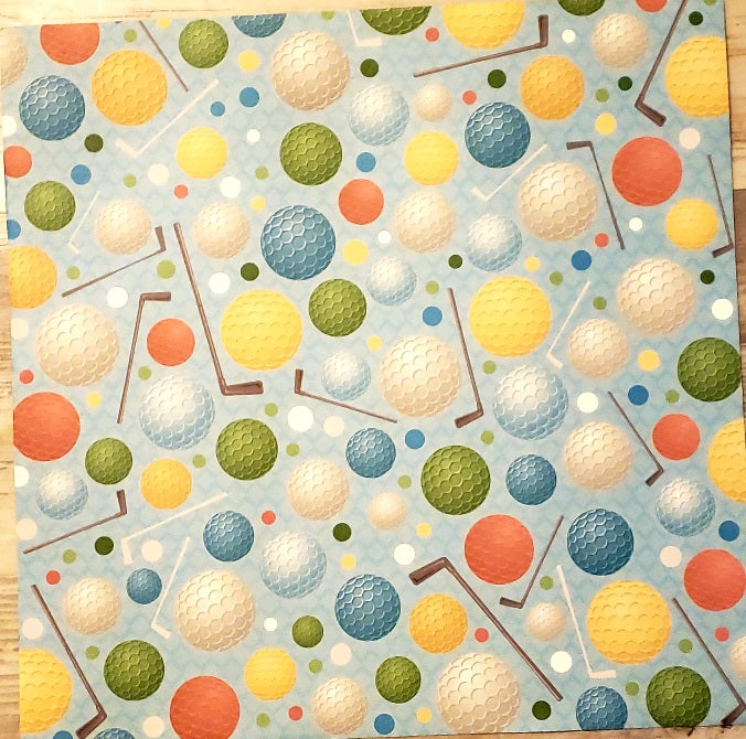 Karen Foster - Mini golf balls single sided paper 12 x 12