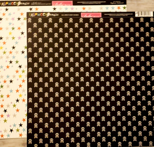 Bella Blvd - Halloween Magic Funny bones double sided paper 12 x 12