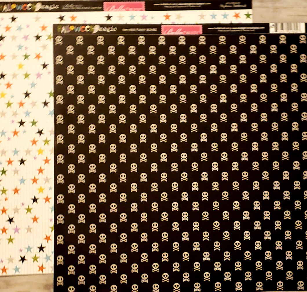 Bella Blvd - Halloween Magic Funny bones double sided paper 12 x 12