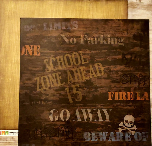 Dream Street paper LLC Urban Ink Graffiti double sided paper 12 x 12