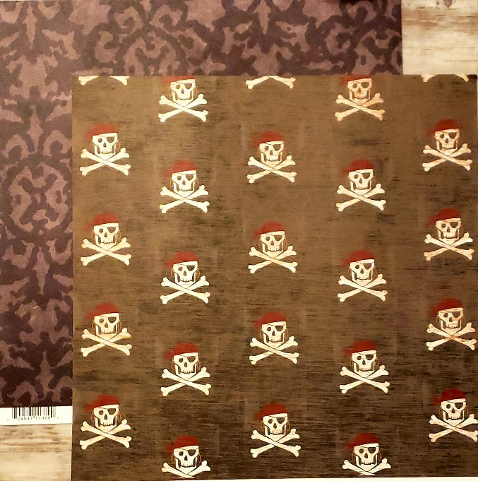 Rusty Pickle Boots n' bones double sided paper 12 x 12