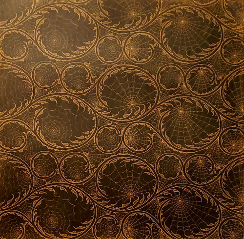 Flourish spider webs - single sided paper 12 x 12