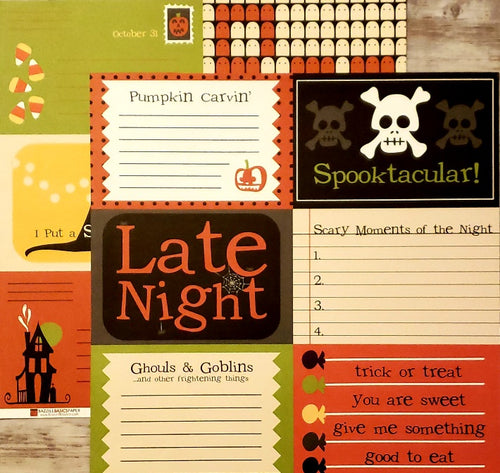 Bazzill Basics paper - Spooky & Kooky Lickety split double sided paper 12 x 12